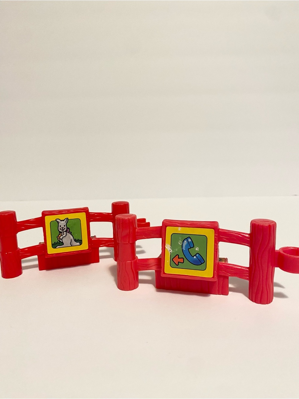 Little People Red Fence Zoo Camel Kangaroo Animal Enclosure Fencing Lot 4/$20 🛑